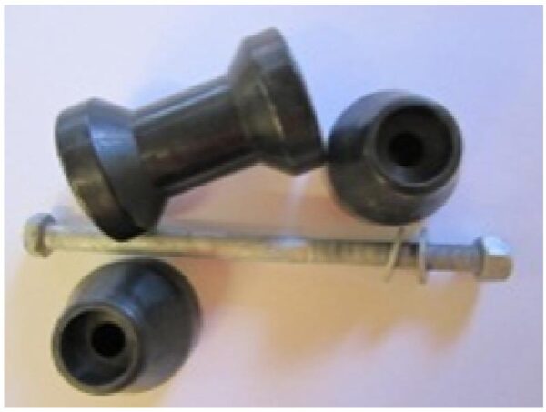 Soft Poly Roller Kit - includes 115mm soft poly roller 2 x buffers, bolt and nut - Image 2